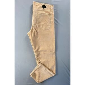 Quiksilver Straight Tapered Fit Jean Style Corduroy Pants, Cords. Beige, 38X31.5